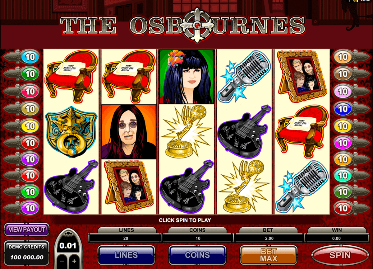 the osbournes microgaming slot machine