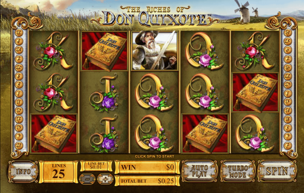 the riches of don quixote playtech slot machine