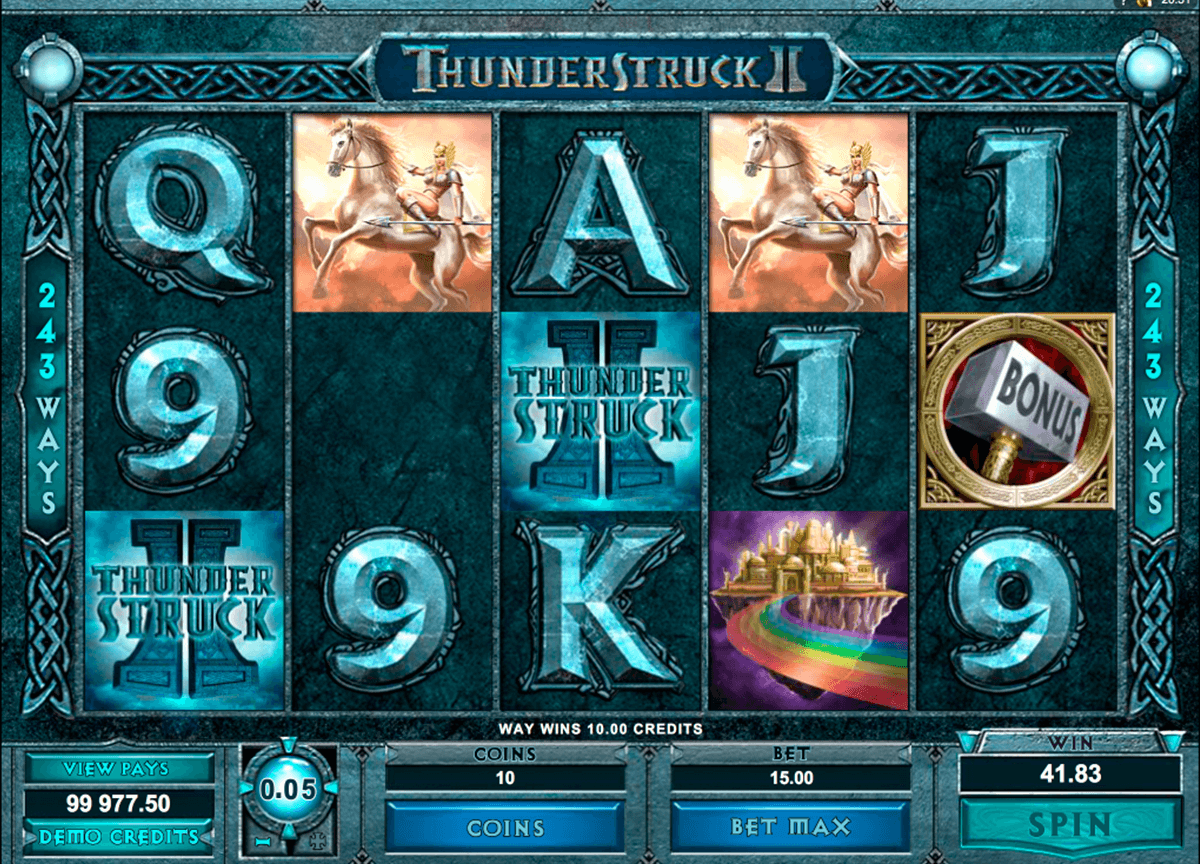 thunderstruck ii microgaming slot machine