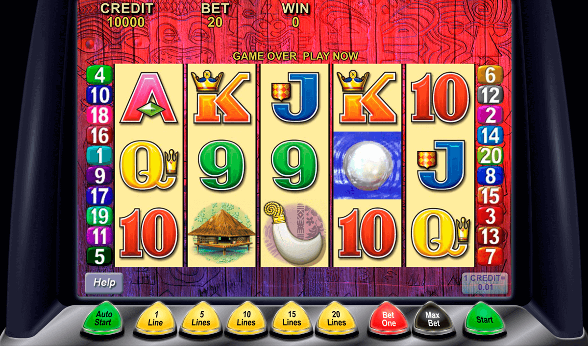 tiki torch aristocrat slot machine