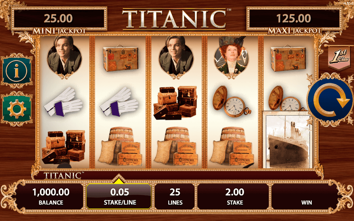 titanic bally slot machine 