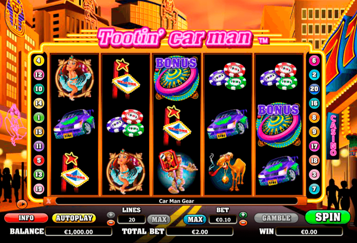 tootin car man nextgen gaming slot machine