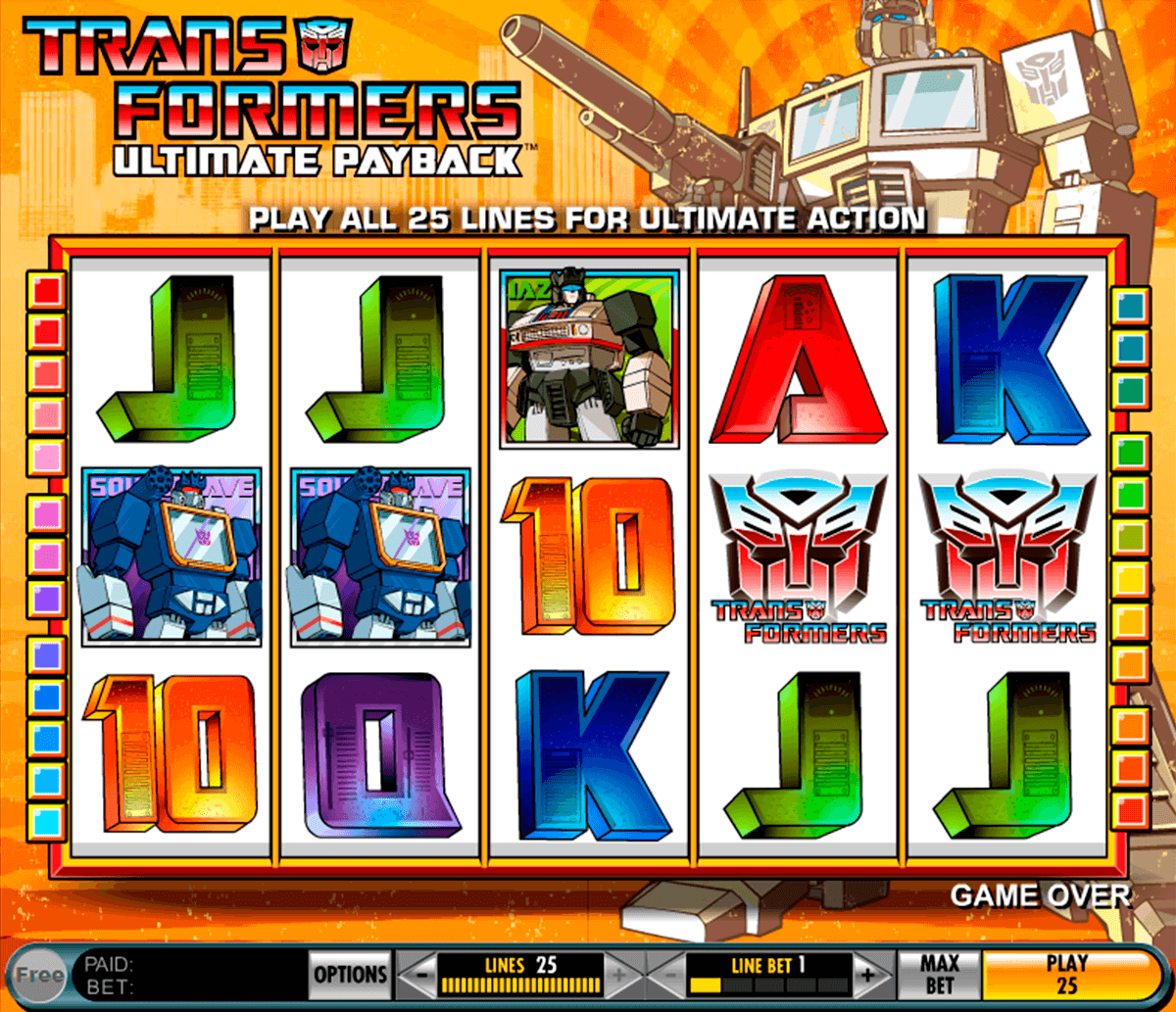 transformers ultimate payback igt slot machine