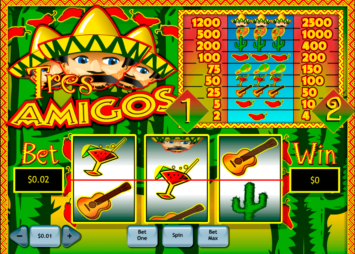 tres amigos playtech slot machine