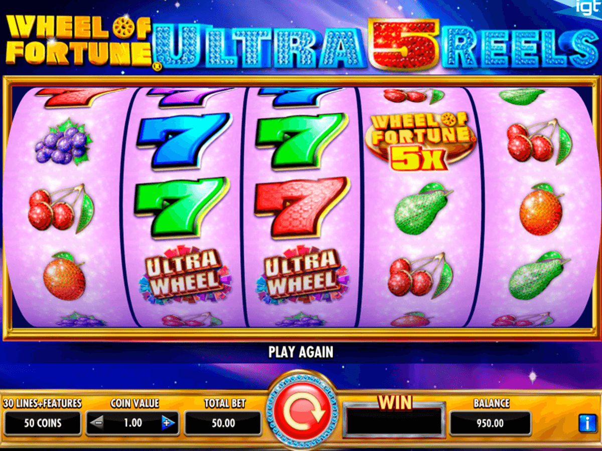 Wheel of Fortune: Ultra 5 Reels Slot Machine UK Play Free Games Online £500