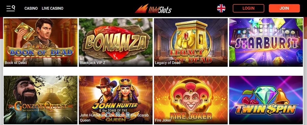 wild slots casino games