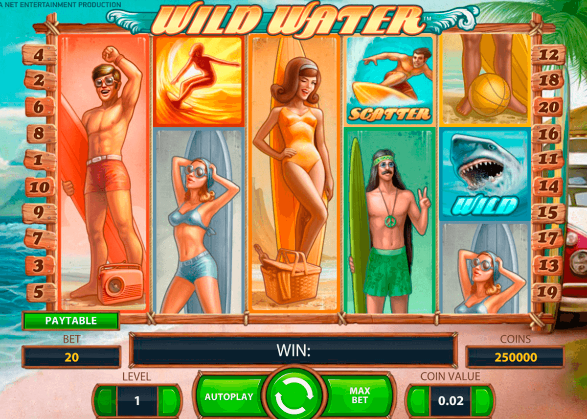 wild water netent slot machine