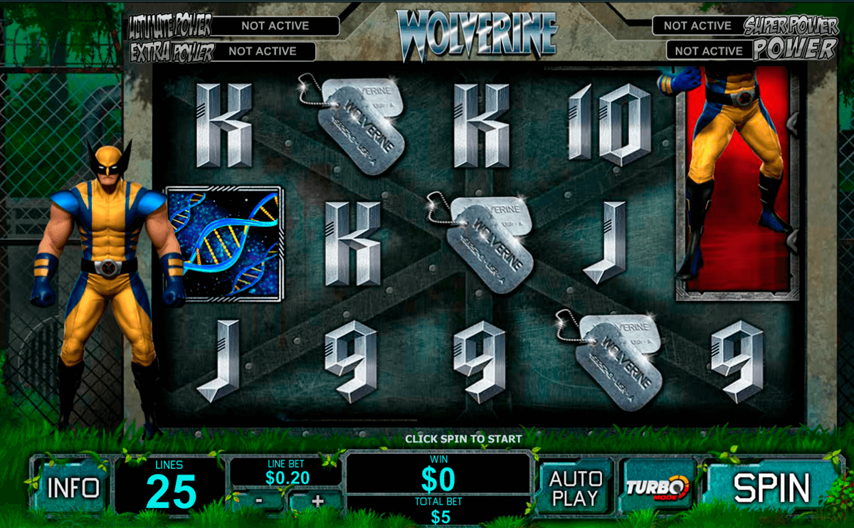 Try The Wolverine Slot Game With No Deposit