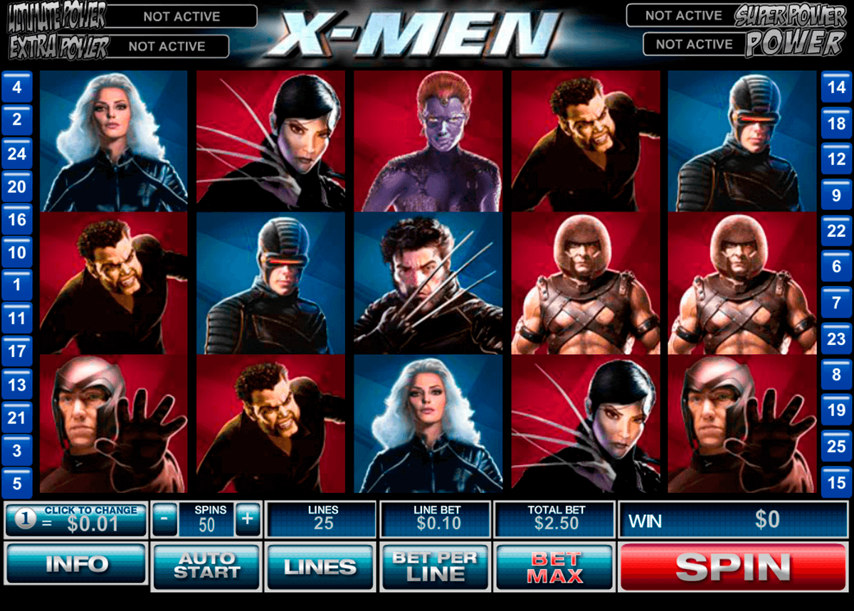 xmen playtech slot machine