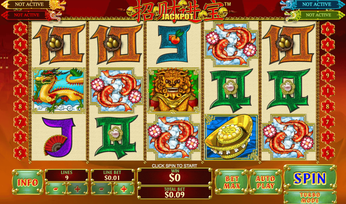 zhao cai jin bao jackpot playtech slot machine