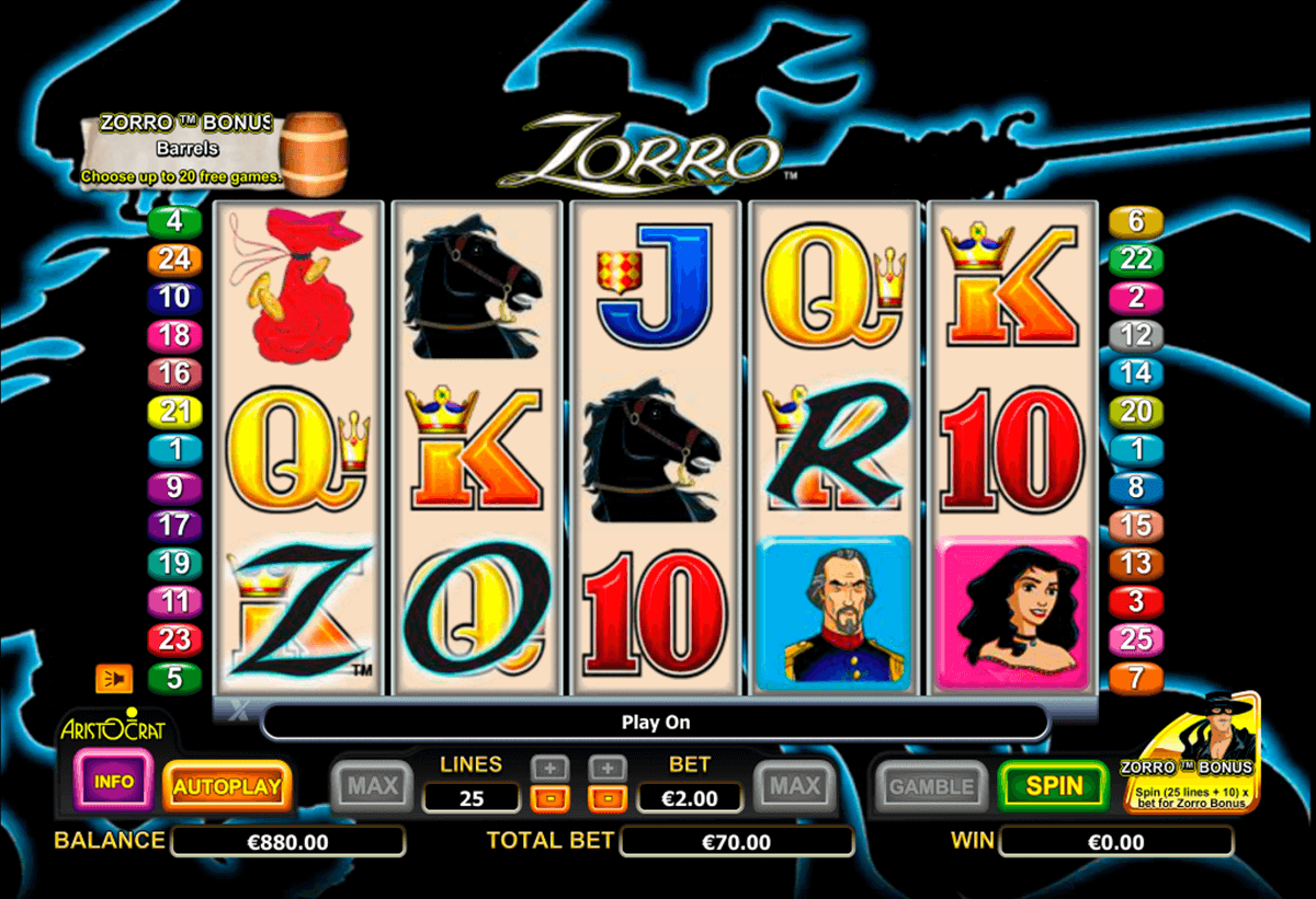 Zorro Free Slots